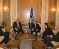 Kryeparlamntari Krasniqi  priti ambasadorin e Danimarkës, Hugo Anderson
