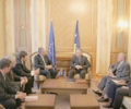 Kryeparlamentari Jakup Krasniqi priti shefin e EULEX-it në Kosovë, z. Yves de Kermabon