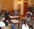 Nxënësit u pritën nga kryeparlamentari Daci