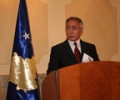 Kryekuvendari Krasniqi mban konferencë për media 