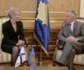 Kryeparlamentari dr. Jakup Krasniqi, priti të ngarkuarën me punë në Ambasadën e Finlandës në Prishtinë, znj.Tarja Fernandez