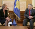 Kryeparlamentari Krasniqi priti ambasadoren e Estonise, Karin Jaani