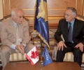 Kryeparlamentari, dr. Jakup  Krasniqi, priti ambasadorin jorezident të Kanadasë në Kosovë, z. Tom Marr