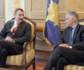 Kryeparlamentari Krasniqi pret në takim lamtumirës përfaqësuesin e UNDP-së, Mauring