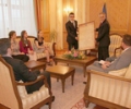 Kryeparlamentari, dr. Jakup Krasniqi, priti një delegacion të Parlamentit të të Rinjve të Kosovës 