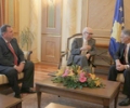 Kryeparlamentari , dr. Jakup Krasniqi priti ilirologun e njohur,akademik  Aleksander Stipçeviq 
