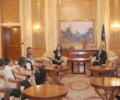 Nga takimi i kryeparlamentarit Jakup Krasniqi, me Klubin e Ambasadorëve të Vegjël dhe të Rinj të Kosovës 
