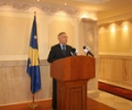Kryekuvendari Krasniqi mbajti konferencë për media 