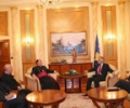 Kryekuvendari, dr. Jakup Krasniqi, priti  ipeshkvin e Kosovës, imzot Dodë Gjergji