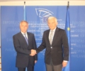 Kryeparlamentari Krasniqi u takua me kryetarin e Parlamentit Evropian, Jerzy Buzek dhe zëvendëskryetaren e Senatit belg, Helga Stevens