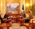 Kryekuvendari Krasniqi u takua me udhëheqësit e Shoqatës së Muhaxhirëve të Kosovës