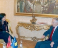 Kryekuvendari Krasniqi u prit nga znj. Jozefina Topalli
