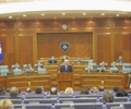 Nga mbledhja solemne e Parlamentit të Republikës së Kosovës, me rastin e vizitës së kryeparlamentarit kroat, Bebiq