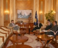 Kreu i Kuvendit, dr. Jakup Krasniqi, priti ambasadorin holandez, z. Robert Bosch