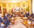 Kryeparlammentari Krasniqi priti presidentin shqiptar, Bamir Topi