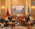 Kryeparlamentari Krasniqi  priti presidentin e Shqipërisë, Bujar Nishani
