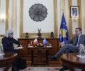 Kryeparlamentari Veseli takoi ambasadoren Daviet dhe ambasadorin Ferrarese