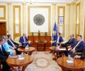 Kryetari Veseli priti në takim kryetarin e Komunës së Ulqinit, Nazif Cungu
