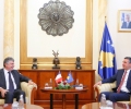 Kryetari Veseli takoi ambasadorin e ri të Francës në Kosovë, Didier Chabert
