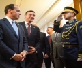 Kryeparlamentari Veseli priti presidentin e Shqipërisë, Bujar Nishani 