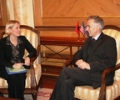 Kryeparlamentari Krasniqi priti  shefen e Zyrës së Suedisë në Prishtinë, znj. Ann-Sofie Nilsson