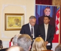 Kryekuvendari Krasniqi mori pjesë në promovimin e librit “Si u shkatërrua Jugosllavia’, të autorit Stjepan Mesiq
